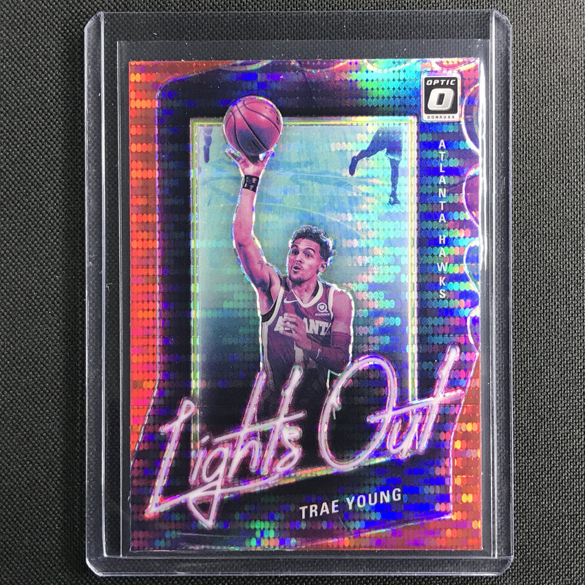 2020-21 Donruss Optic TRAE YOUNG Lights Out Red Pulsar #4
