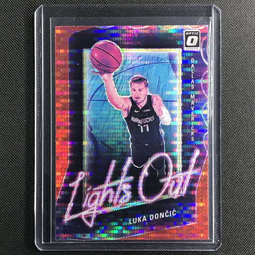 2020-21 Donruss Optic LUKA DONCIC Lights Out Red Pulsar #10-Cherry Collectables