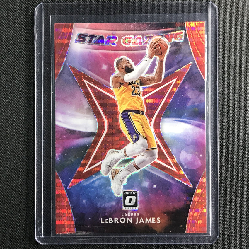 2020-21 Donruss Optic Lebron James Star Gazing Red Pulsar No 3
