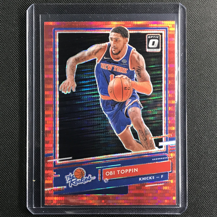 2020-21 Donruss Optic Obi Toppin The Rookies Red Pulsar No 4