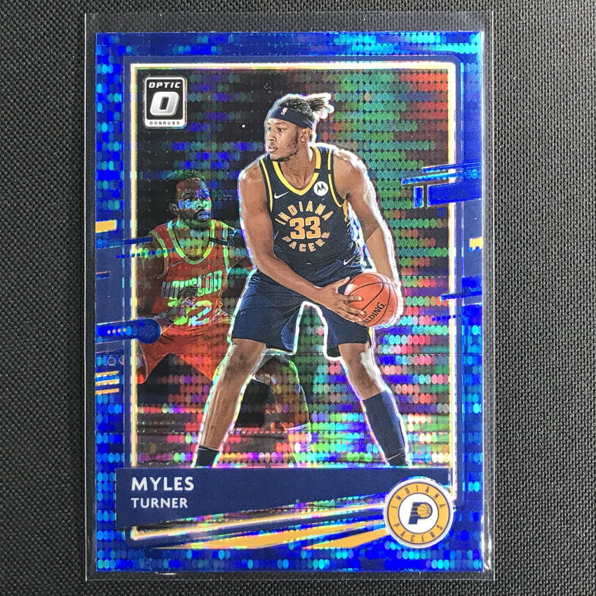 2020-21 Donruss Optic MYLES TURNER Blue Pulsar #38
