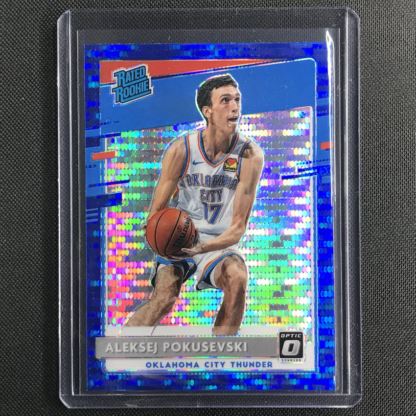 2020-21 Donruss Optic Aleksej Pokusevski Rated Rookie Blue Pulsar No 167