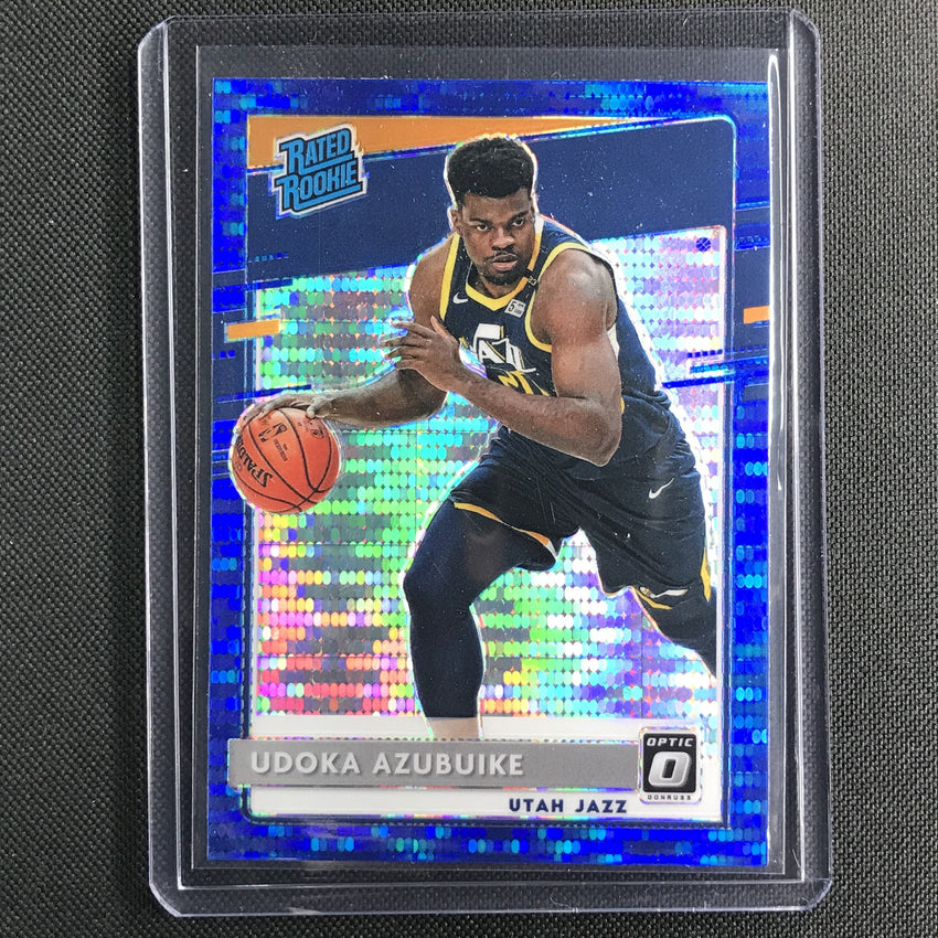 2020-21 Donruss Optic UDOKA AZUBUIKE Rated Rookie Blue Pulsar #177