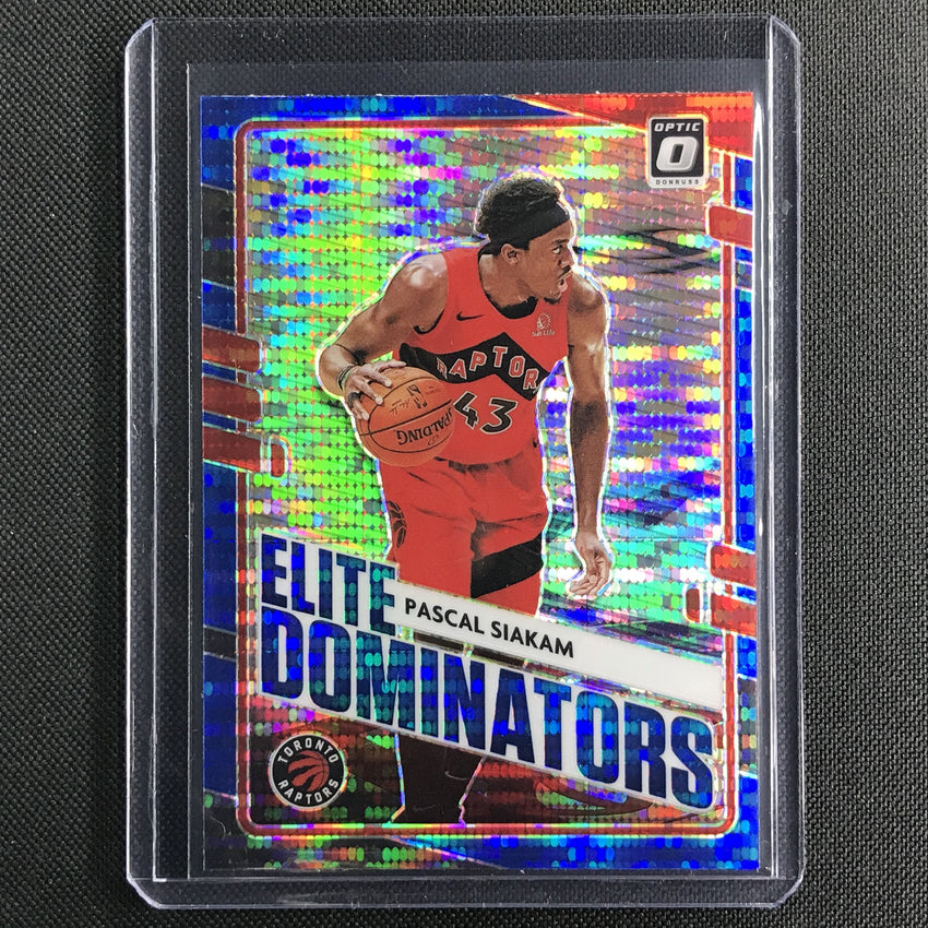 2020-21 Donruss Optic PASCAL SIAKAM Elite Dominators Blue Pulsar #2