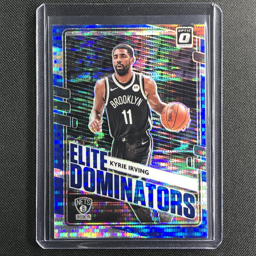 2020-21 Donruss Optic KYRIE IRVING Elite Dominators Blue Pulsar #8