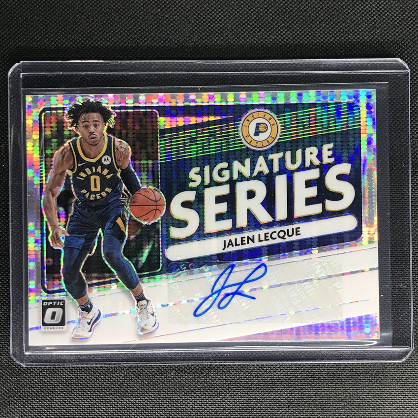 2020-21 Donruss Optic Jalen Lecque Signature Series Auto Pulsar 12/17