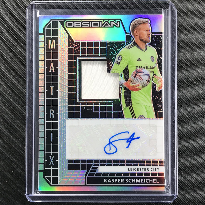 2020-21 Obsidian Kasper Schmeichel Matrix Material Relic Auto 15/49