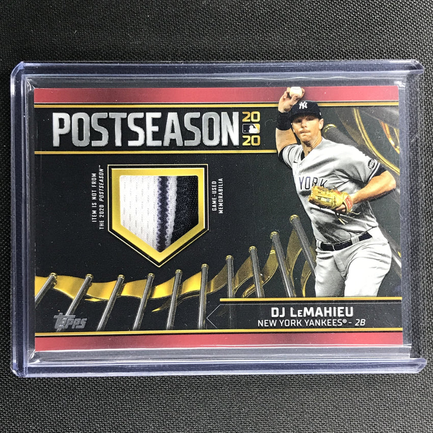 2021 Topps Series 1 Dj Lemahieu Postseason Performance Relic Red 1/25