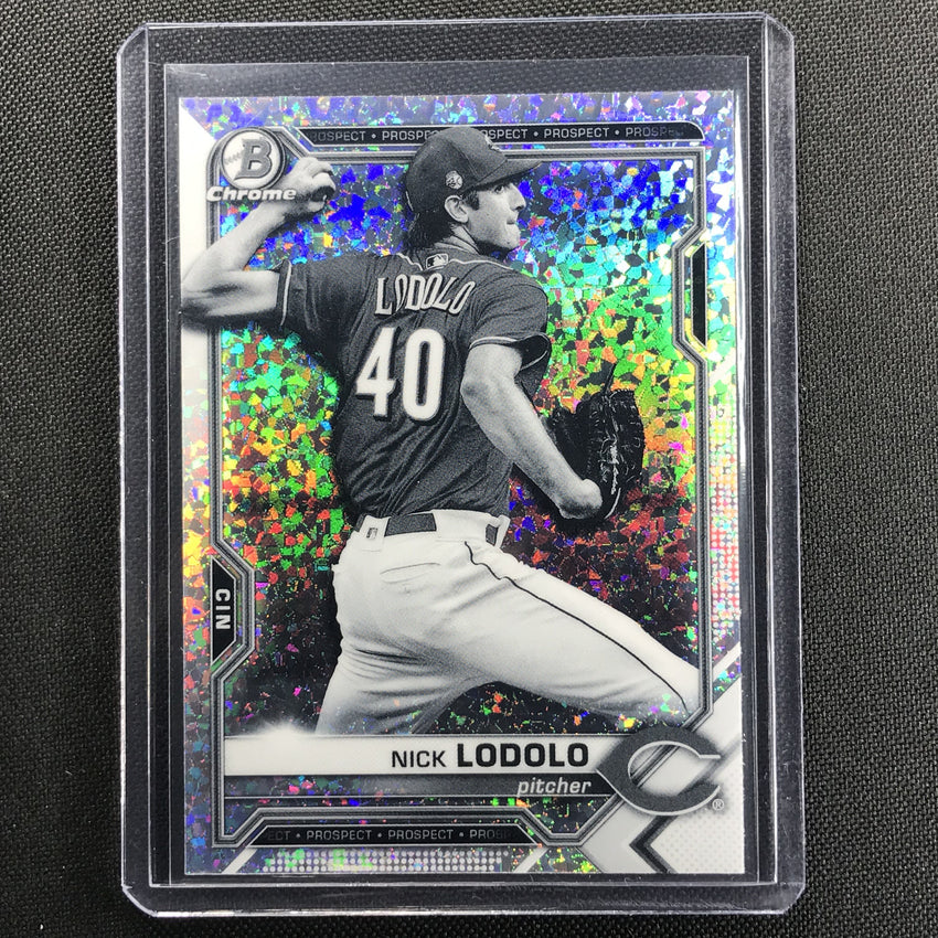 2021 Bowman Chrome Nick Lodolo Prospect Bandw Mini-diamond No 178