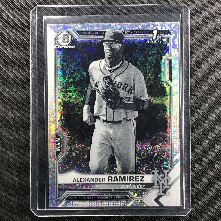 2021 Bowman Chrome Alexander Ramirez Prospect 1st Bowman Bandw Mini-diamond No 208