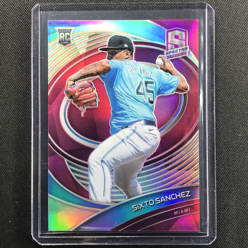 2021 Spectra Sixto Sanchez Rookie Neon Pink 28/40