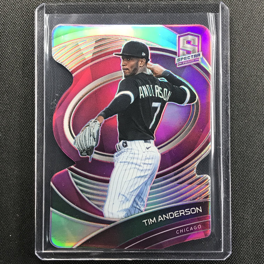2021 Spectra Tim Anderson Veteran Neon Pink Die-cut 2/35
