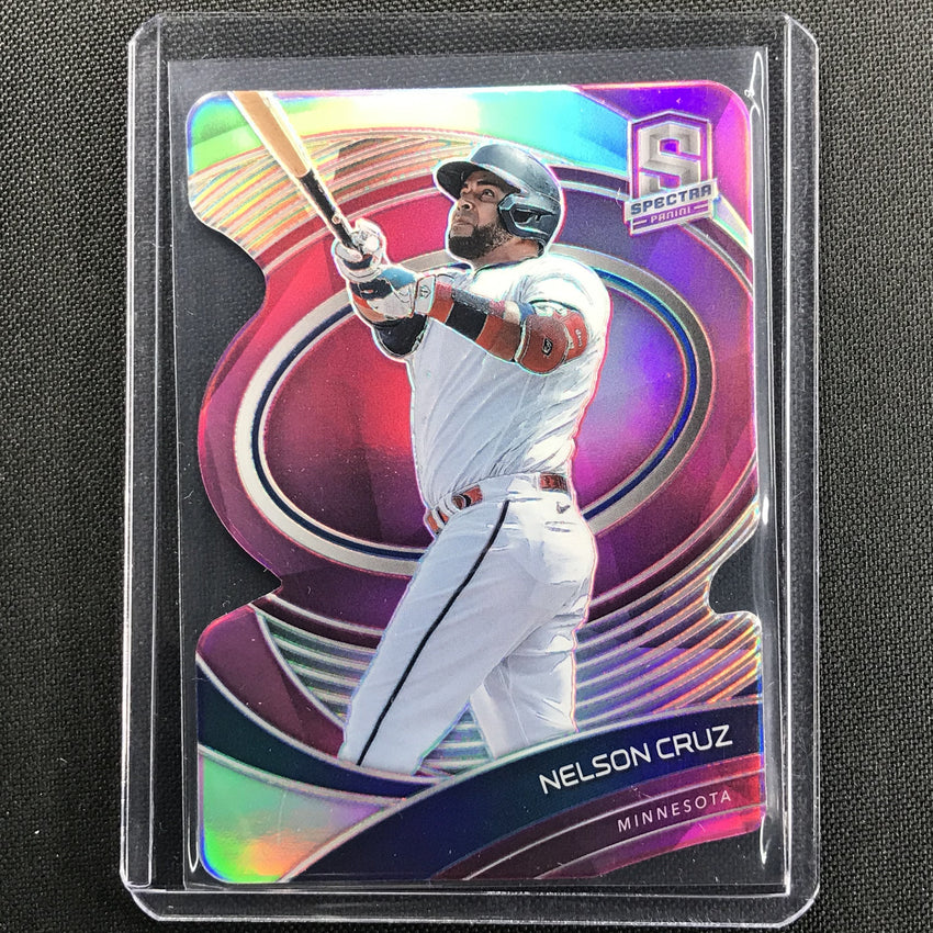 2021 Spectra Nelson Cruz Veteran Neon Pink Die-cut 3/35