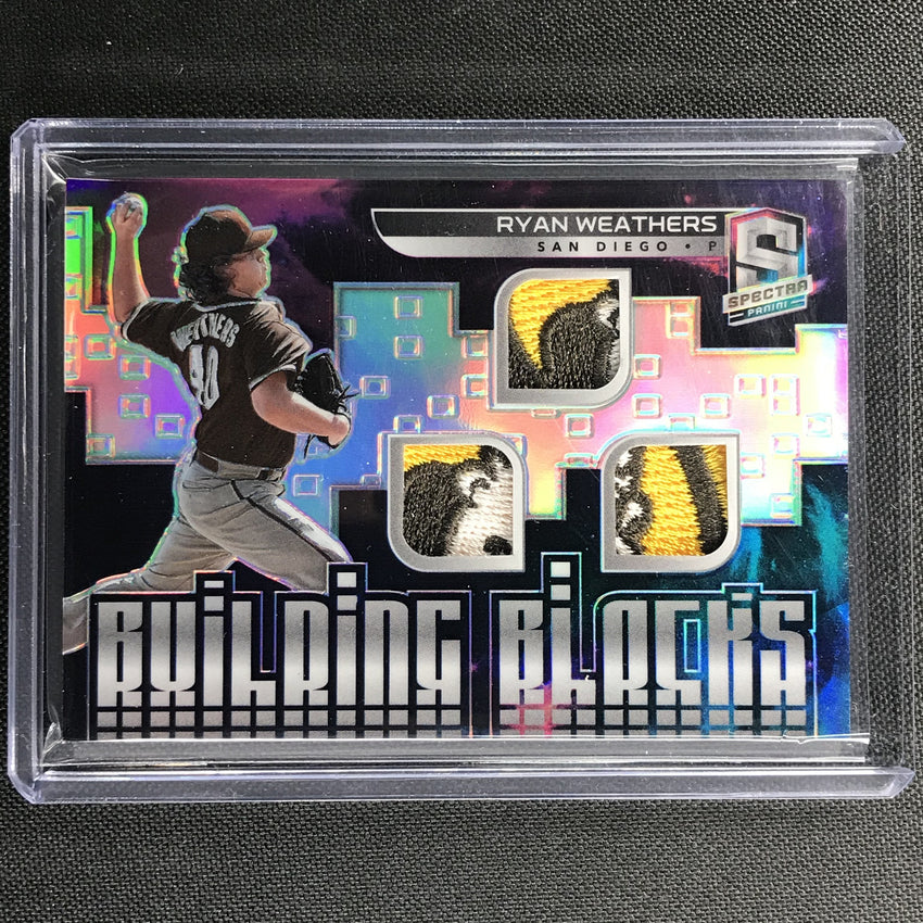 2021 Spectra Ryan Weathers Building Blocks Materials Triple Jersey Nebula 1/1