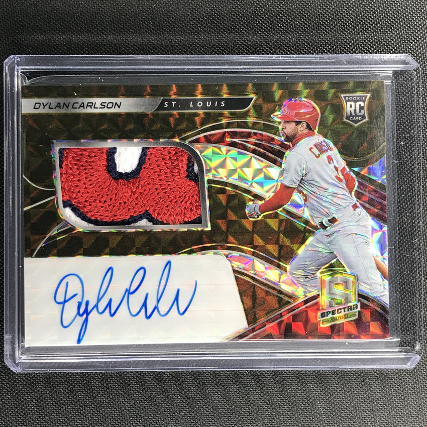 2021 Spectra Dylan Carlson Rookie Patch Auto Gold Mosaic 6/10