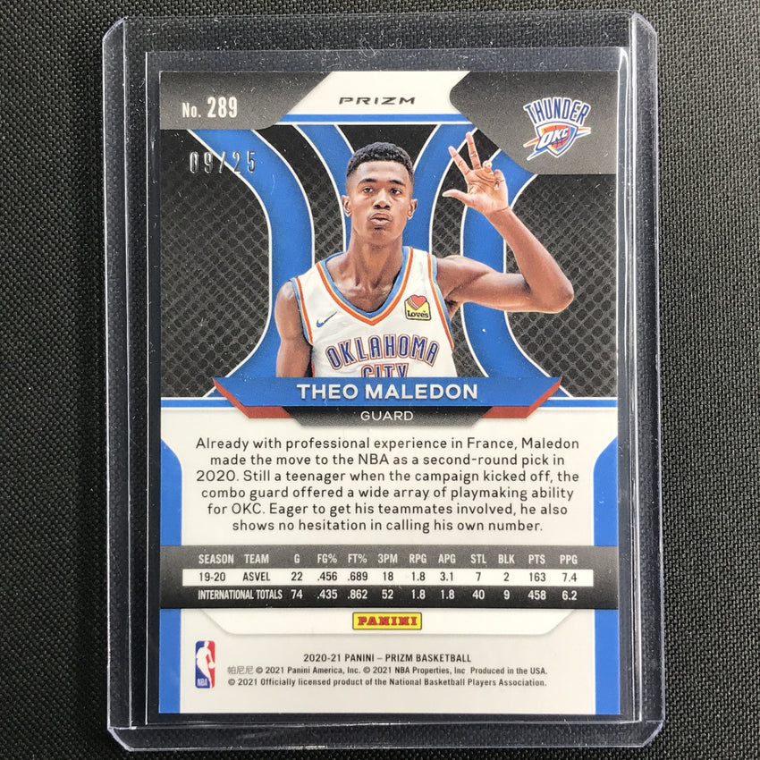 2020-21 Prizm Theo Maledon Rookie Mojo 9/25