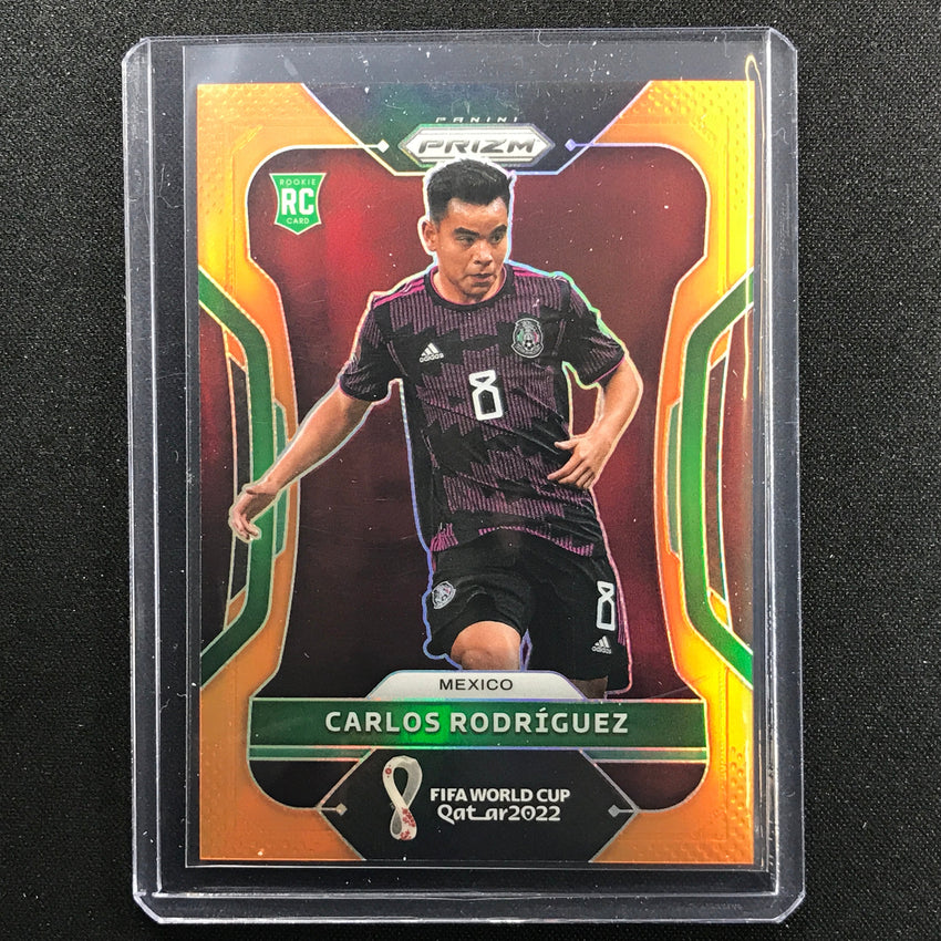 2022 Prizm Fifa World Cup Qatar Carlos Rodriguez Rookie Orange 1/25