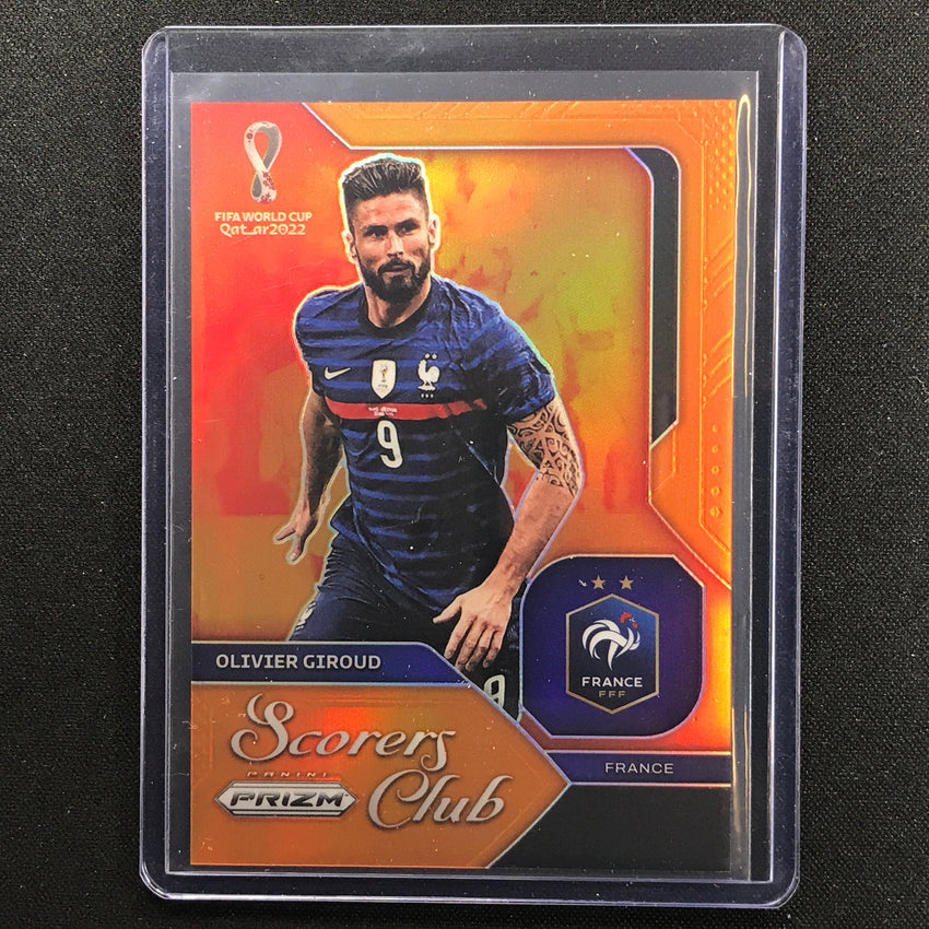 2022 Prizm Fifa World Cup Qatar Olivier Giroud Scorers Club Orange 1/25