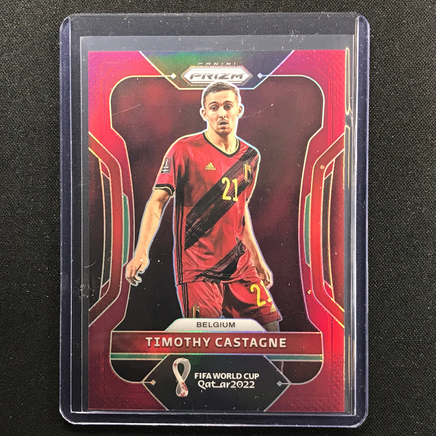 2022 Prizm Fifa World Cup Qatar Timothy Castagne Maroon 7/22
