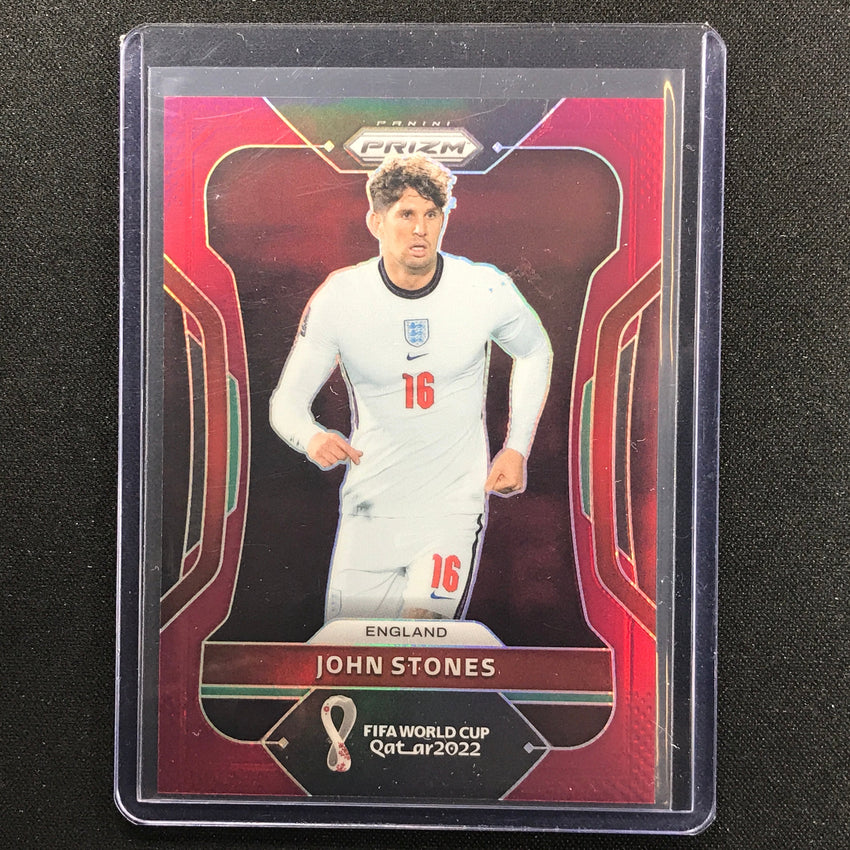 2022 Prizm Fifa World Cup Qatar John Stones Maroon 21/22
