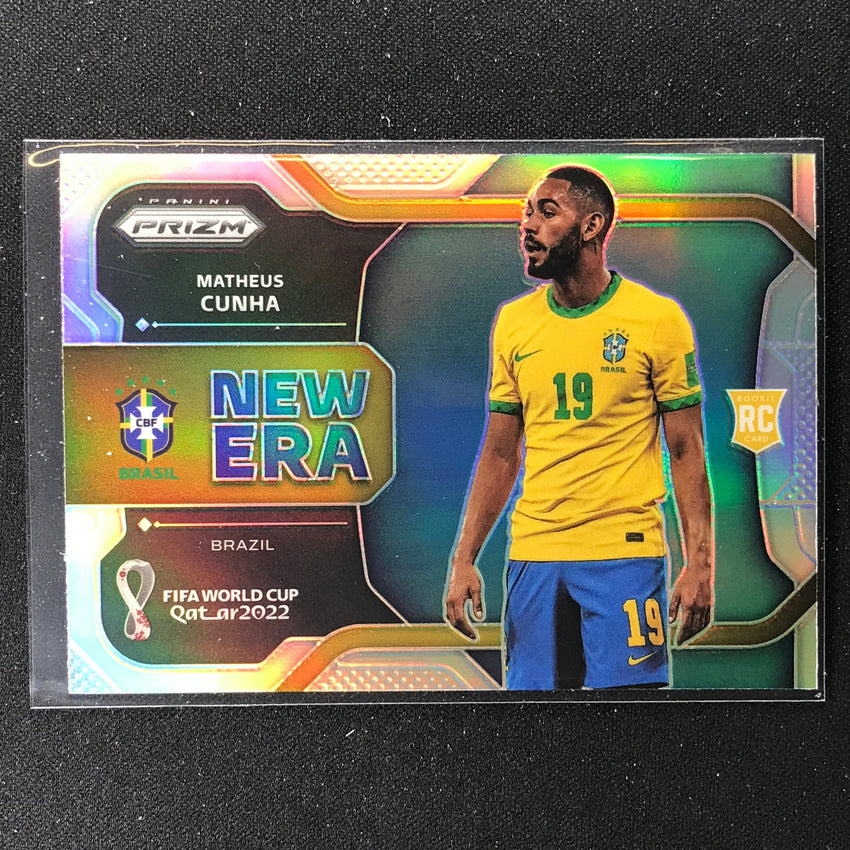 2022 Prizm FIFA World Cup Qatar MATHEUS CUNHA Rookie New Era Silver #8