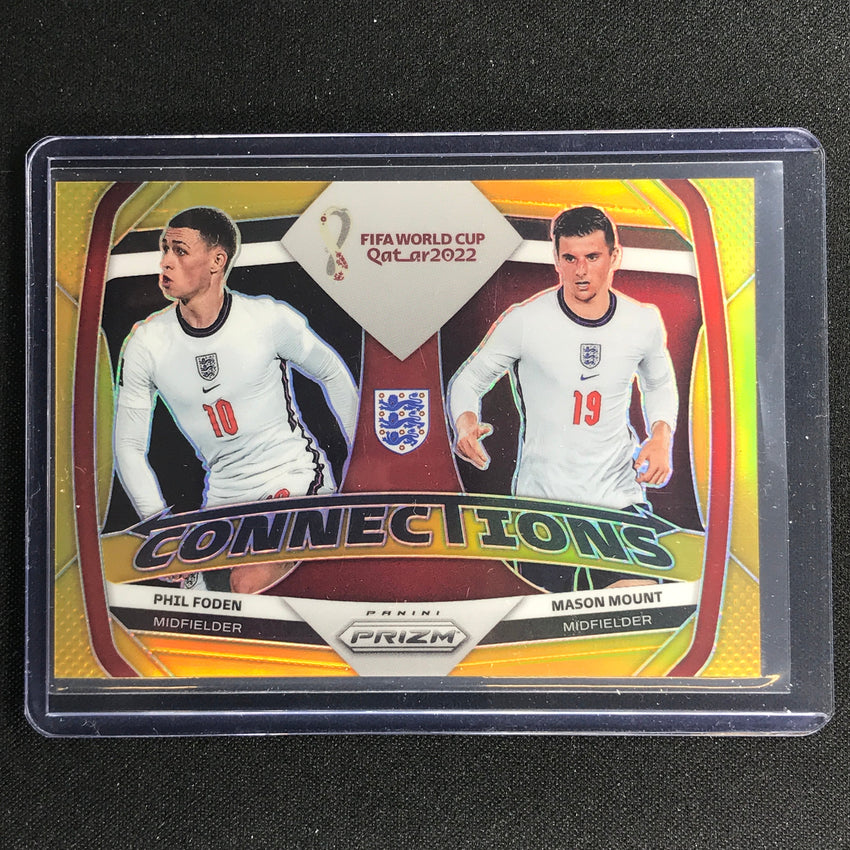2022 Prizm Fifa World Cup Qatar Phil Foden Mason Mount Connections Gold 2/10