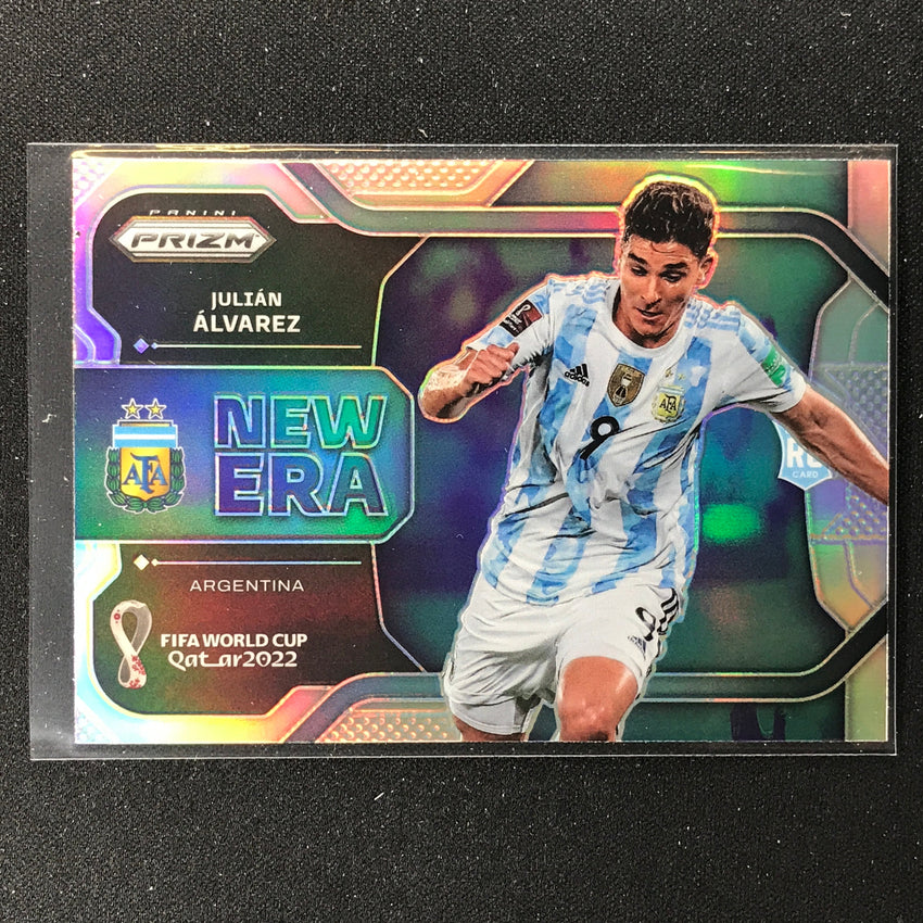 2022 Prizm FIFA World Cup Qatar JULIAN ALVAREZ Rookie New Era Silver #16