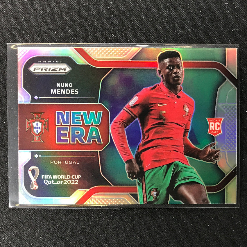 2022 Prizm Fifa World Cup Qatar Nuno Mendes Rookie New Era Silver No 17