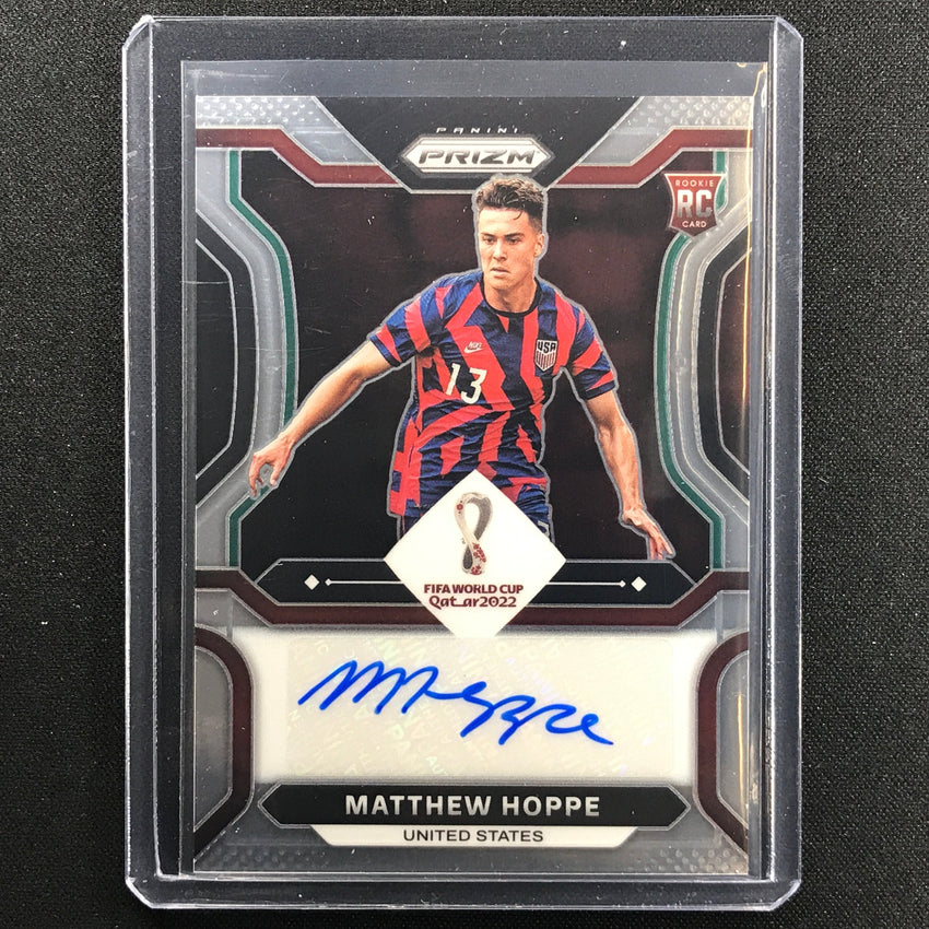 2022 Prizm Fifa World Cup Qatar Matthew Hoppe Rookie Signatures Auto No Hop