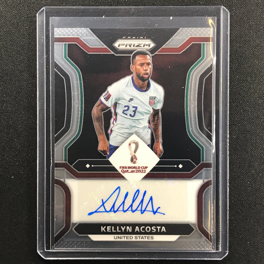 2022 Prizm Fifa World Cup Qatar Kellyn Acosta Signatures Auto No Kac