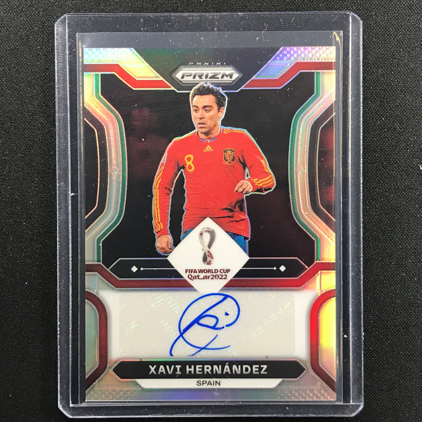 2022 Prizm Fifa World Cup Qatar Xavi Hernandez Signatures Auto Silver 49/99