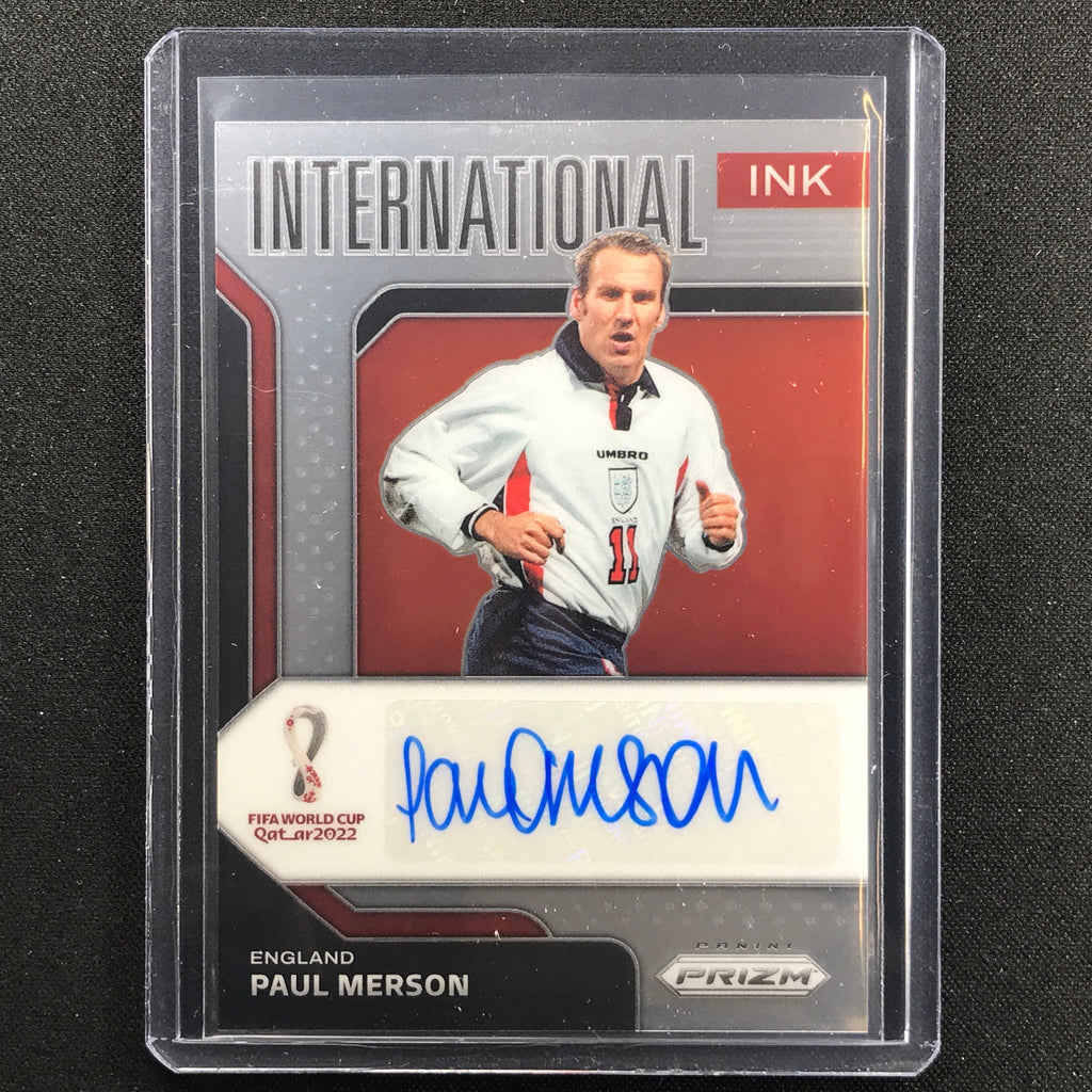 2022 Prizm Fifa World Cup Qatar Paul Merson International Ink Auto No ...