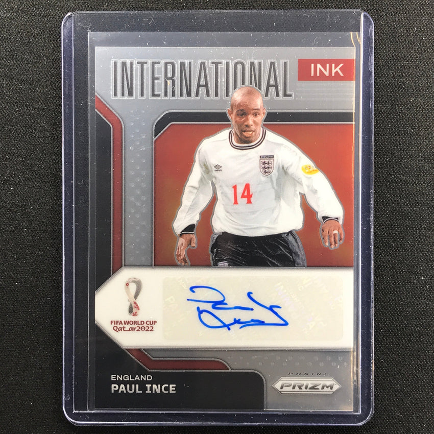 2022 Prizm Fifa World Cup Qatar Paul Ince International Ink Auto No Pi