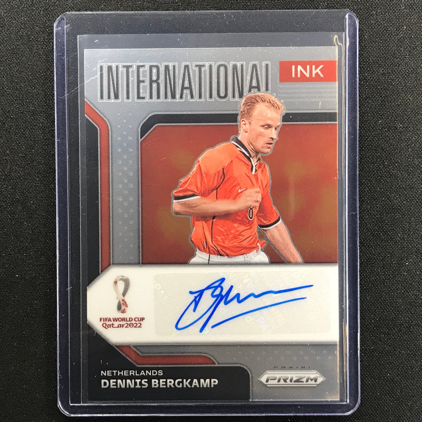 2022 Prizm FIFA World Cup Qatar DENNIS BERGKAMP International Ink Auto #DB