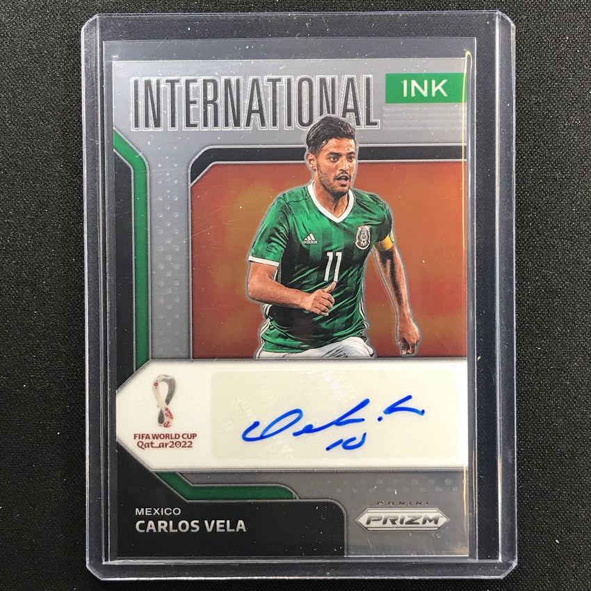 2022 Prizm FIFA World Cup Qatar CARLOS VELA International Ink Auto #CVE