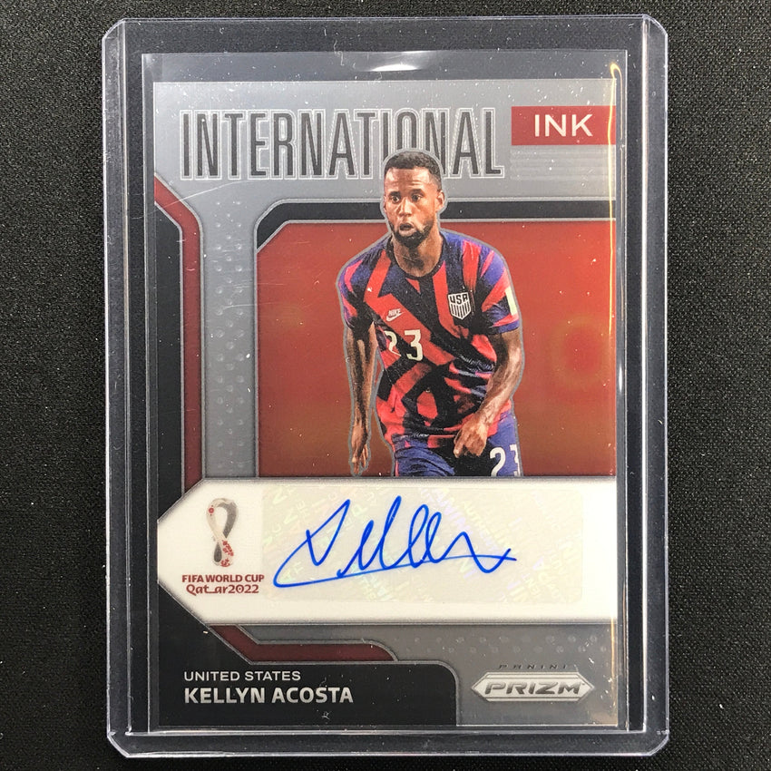 2022 Prizm Fifa World Cup Qatar Kellyn Acosta International Ink Auto No Kac