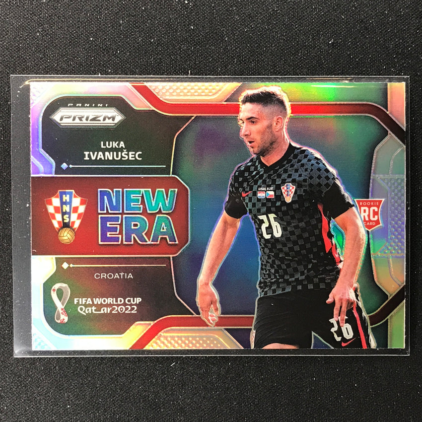 2022 Prizm FIFA World Cup Qatar LUKA IVANUSEC Rookie New Era Silver #24