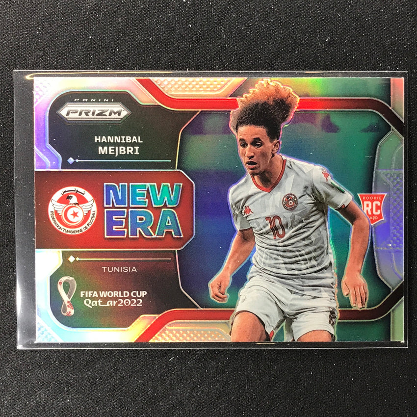 2022 Prizm FIFA World Cup Qatar HANNIBAL MEJBRI Rookie New Era Silver #25