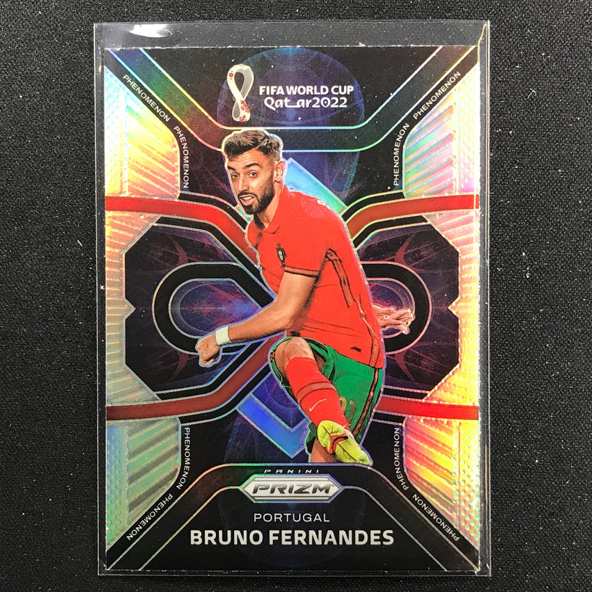2022 Prizm Fifa World Cup Qatar Bruno Fernandes Phenomenon Silver No 4