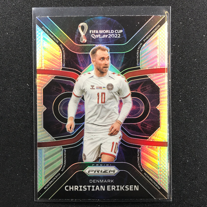 2022 Prizm Fifa World Cup Qatar Christian Eriksen Phenomenon Silver No 21