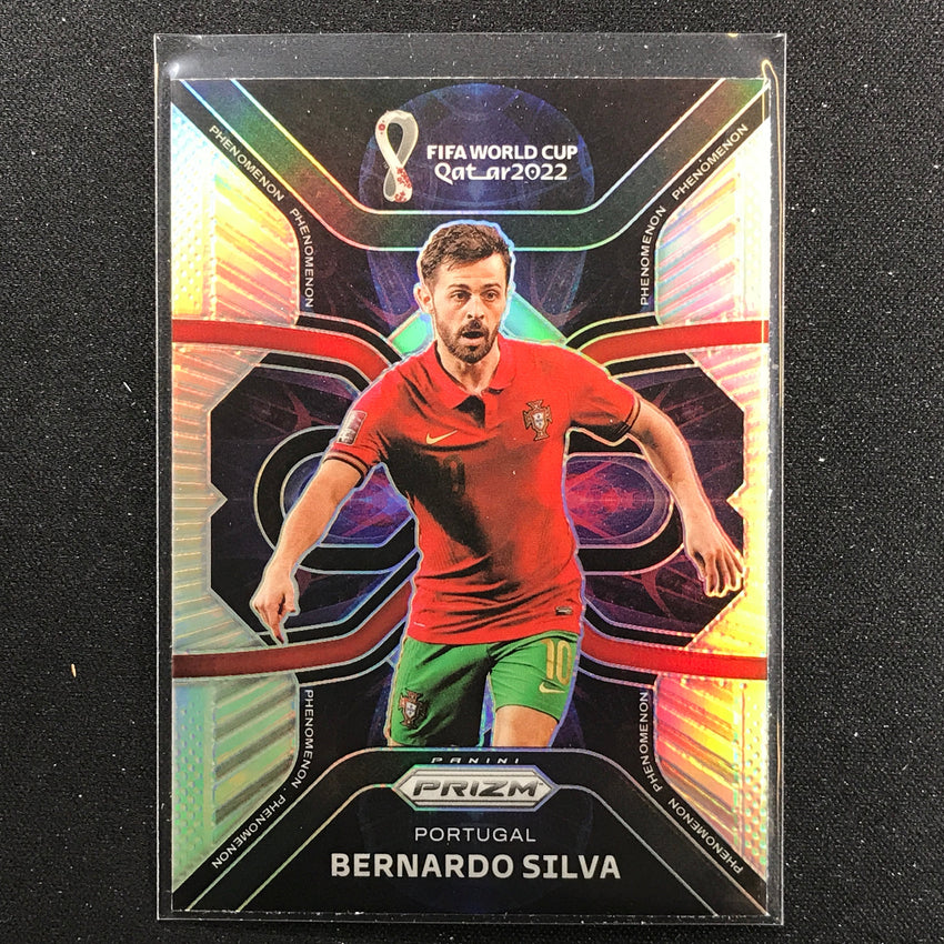 2022 Prizm Fifa World Cup Qatar Bernardo Silva Phenomenon Silver No 22