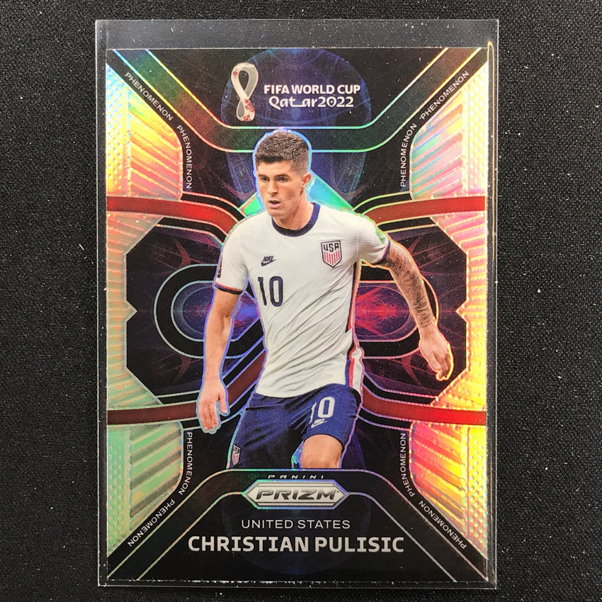 2022 Prizm Fifa World Cup Qatar Christian Pulisic Phenomenon Silver No 27
