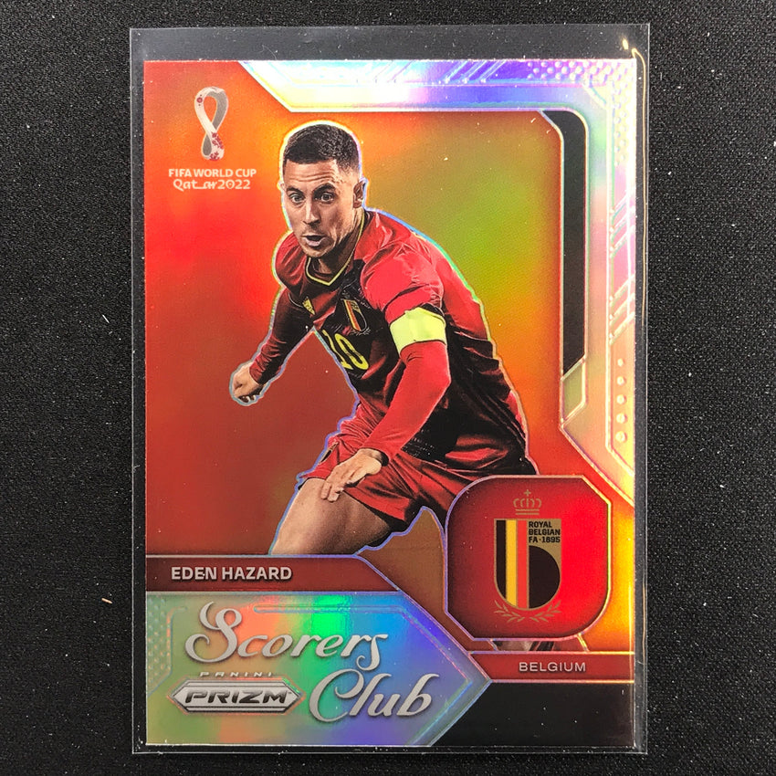 2022 Prizm FIFA World Cup Qatar EDEN HAZARD Scorers Club Silver #2