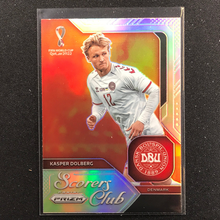 2022 Prizm FIFA World Cup Qatar KASPER DOLBERG Scorers Club Silver #4