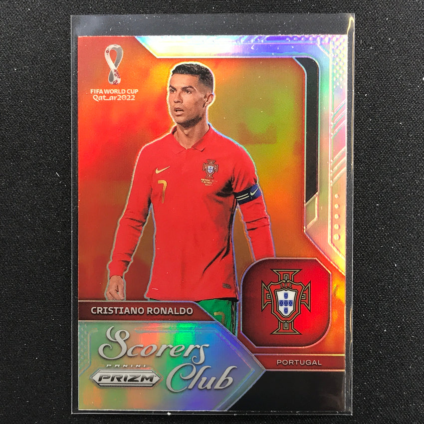 2022 Prizm Fifa World Cup Qatar Cristiano Ronaldo Scorers Club Silver No 7