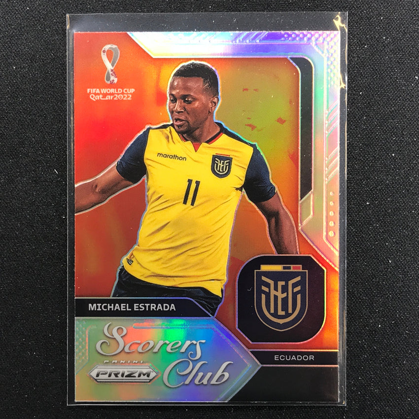 2022 Prizm FIFA World Cup Qatar MICHAEL ESTRADA Scorers Club Silver #16