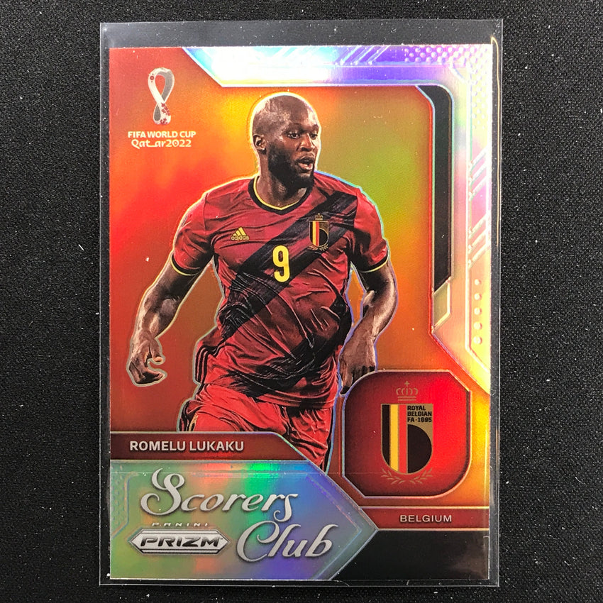 2022 Prizm FIFA World Cup Qatar ROMELU LUKAKU Scorers Club Silver #25