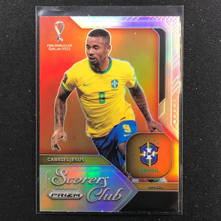 2022 Prizm FIFA World Cup Qatar GABRIEL JESUS Scorers Club Silver #28
