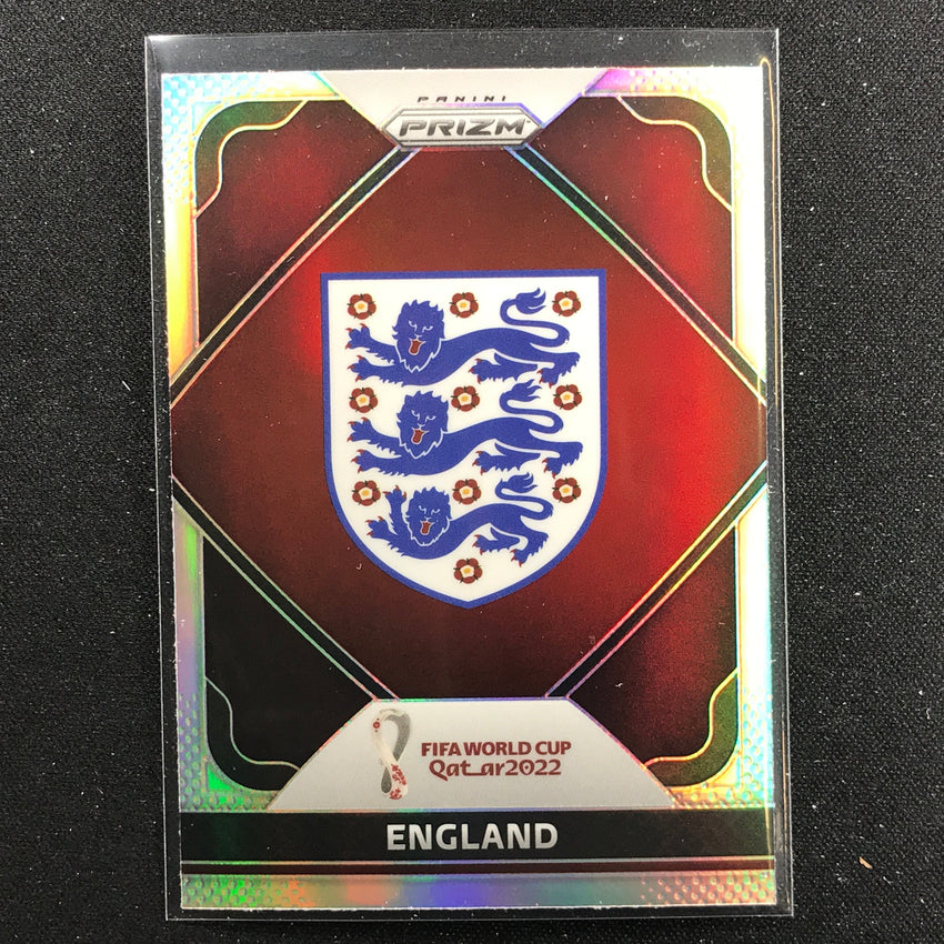 2022 Prizm FIFA World Cup Qatar ENGLAND Team Badges Silver #9
