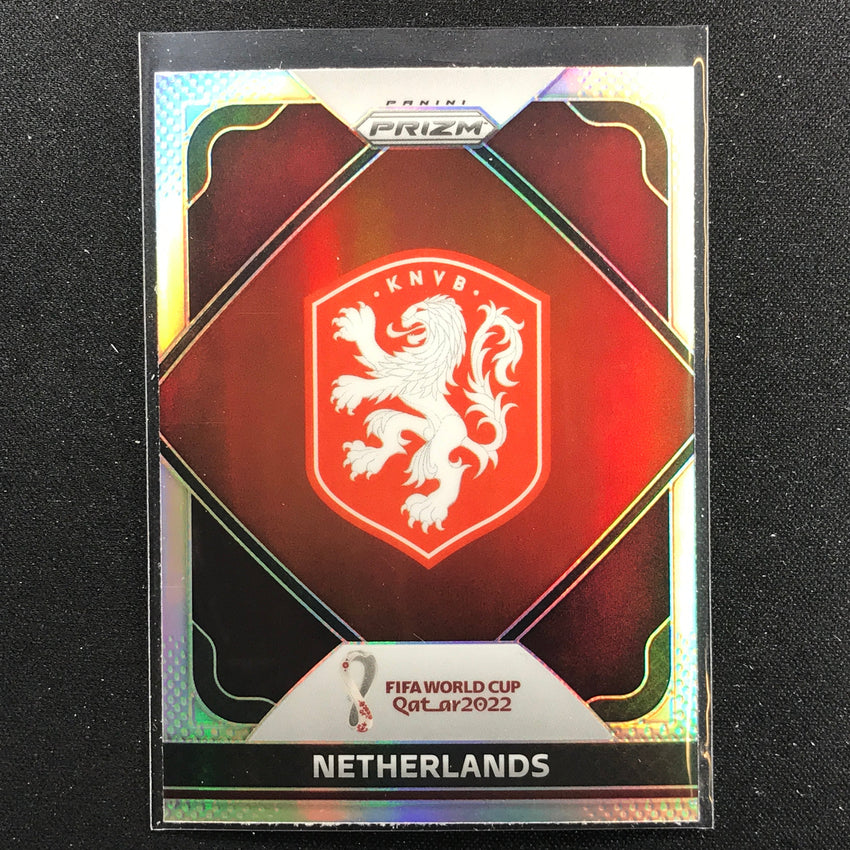 2022 Prizm FIFA World Cup Qatar NETHERLANDS Team Badges Silver #18